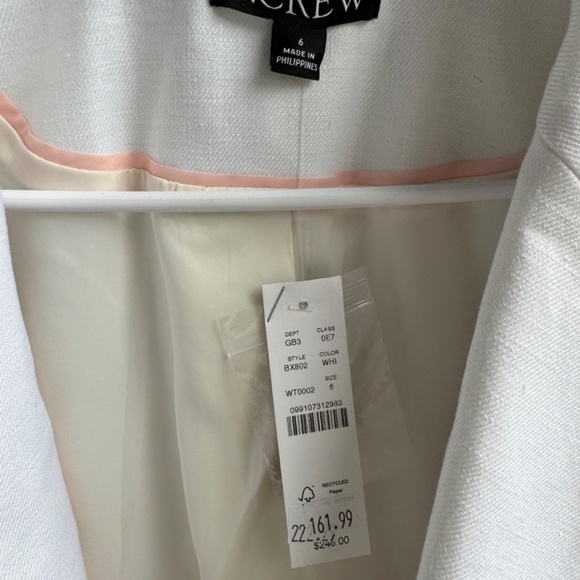 NWT JCrew Greta blazer in stretch linen blend - Picture 4 of 7